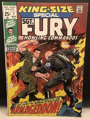 Buy Sgt Fury Annual #7 Comic Marvel Comics Bronze Age 1971 • 8.49£