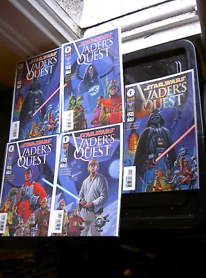 Buy Star Wars Comic Set Vader's Quest Dynamic Forces Gold Foil Variant 1 2 3 4 • 49.99£