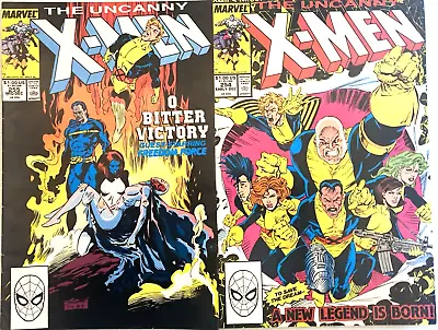 Buy Uncanny X-men # 254 & 255. 2 Issue Full Story Set. December 1989. • 10.79£