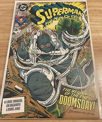Buy Superman The Man Of Steel #18 1st App Of Doomsday DC Comics 1st Print 1992 VF/NM • 34.99£