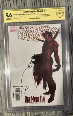 Buy Amazing Spider-Man #545 One More Day Mephisto Variant CBCS 9.6 Signed🔥Quesada🔥 • 118.54£