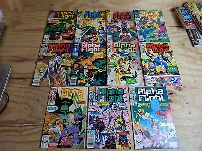 Buy Lot Of 11 Alpha Flight KEY ISSUES Marvel #79-88,90 Copper Age Books John Calimee • 47.43£