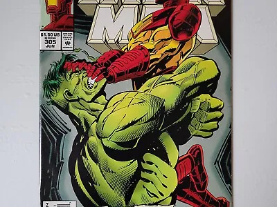 Buy Iron Man 305 1st Appearance Of Hulkbuster Vs Hulk Classic Battle MCU Marvel 1994 • 14.19£
