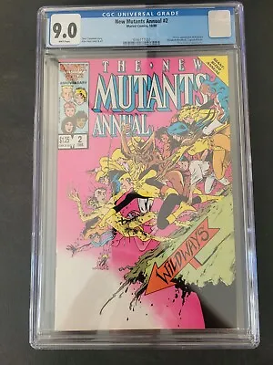 Buy THE NEW MUTANTS ANNUAL #2 CGC 9.0 GRADED 1986 1ST APPEARANCE OF PSYLOCKE In US! • 63.72£