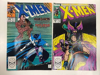 Buy Uncanny X-Men #256 & #257 1st New Psylocke! Iconic Jim Lee Art FN/VG 1989 • 17.58£