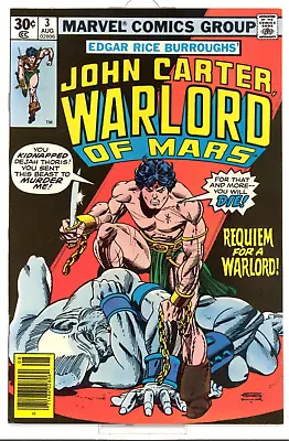 Buy John Carter Warlord Of Mars #3 Near Mint/ Mint (9.8) 1977 Marvel Edgar Burroughs • 79.02£