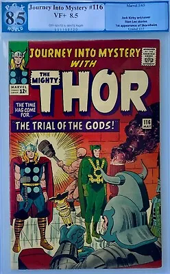 Buy Journey Into Mystery # 116 1965 PGX 8.5 VF+ / Kirby / Colletta Art / Loki / Odin • 474.97£
