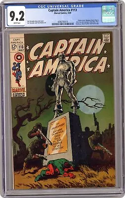 Buy Captain America #113 CGC 9.2 1969 4096793014 • 495.62£