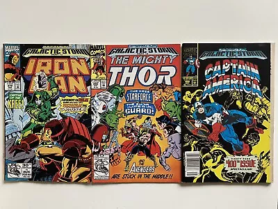 Buy Marvel Comics: Iron Man #279, Mighty Thor #446 & Captain America #400 • 12£