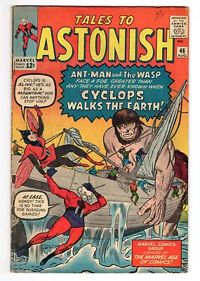 Buy Tales To Astonish #46 Very Good 4.0 Ant-Man The Wasp Stan Lee Don Heck 1963 • 49.56£