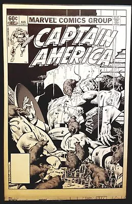 Buy Captain America #272 By Mike Zeck 11x17 FRAMED Original Art Poster Marvel Comics • 47.39£