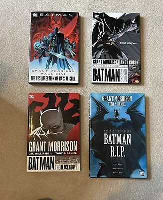 Buy 4 X Grant Morrison Batman Graphic Novel Hardbacks. RIP / Black Glove / And Son • 29.99£