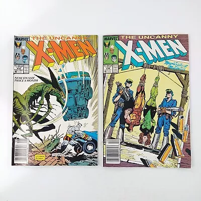 Buy The Uncanny X-Men #233 #236 Newsstand VF Lot Brood Claremont 1988 Marvel Comics • 7.19£