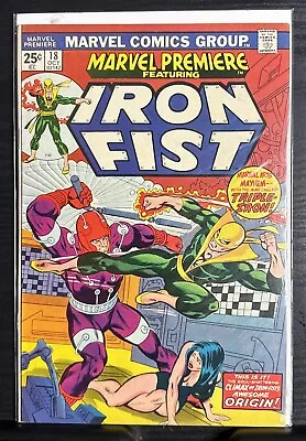 Buy Marvel Premiere Iron Fist Comics 18 Fn/VF • 14.22£