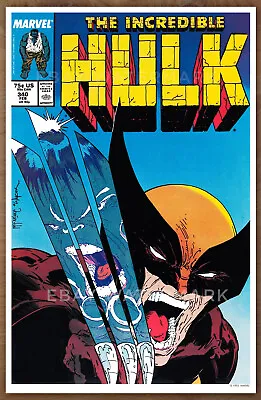Buy Hulk #340 POSTER Art Print '92 Wolverine McFarlane • 9.58£