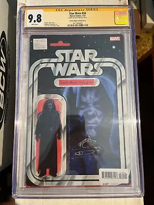 Buy Star Wars #34 CGC 9.8 NM/MT, Action Figure Variant, SS Signed By Ray Park! • 237.14£