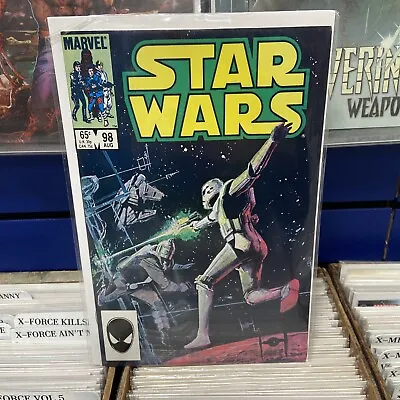Buy STAR WARS #98 VF MARVEL COMICS 1985 Han Solo MILLENNIUM FALCON Chewbacca • 19.70£