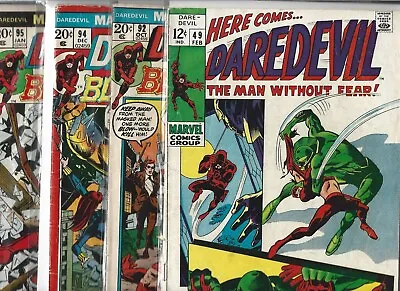 Buy *Daredevil #49, #92, #94- #97 & #99   Lot Of 7 (1969-77, Marvel Comics) • 275.92£