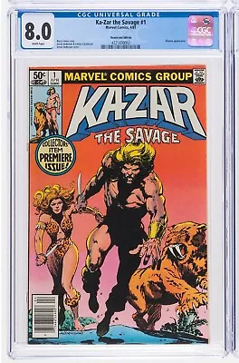 Buy Ka-Zar The Savage #1 NEWSSTAND WP SHANNA App(1981)Brent Anderson Cover CGC 8.0 • 42.62£