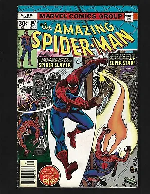 Buy Amazing Spider-Man #167 FN+ 1st Will-O'-The-Wisp 1st Bart Hamilton Spider-Slayer • 11.31£