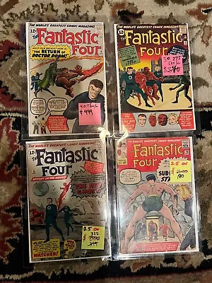Buy Fantastic Four 10 4.0 11 3.0 Detached 13 2.5 14 2.5 1963 Tight Centers Lot • 1,038.95£