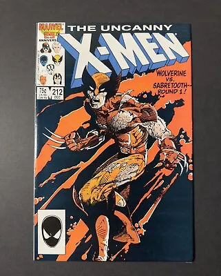 Buy Uncanny X-Men #212 1st Battle Wolverine Vs Sabretooth 1986 Marvel Comics • 15.80£