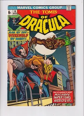 Buy Tomb Of Dracula (1972) #  18 UK Price (7.0-FVF) (1252297) Werewolf By Night 1974 • 90£