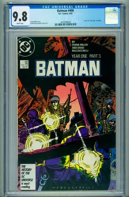 Buy BATMAN #406 CGC 9.8 1987-DC Year One-comic Book 4343008004 • 100.74£