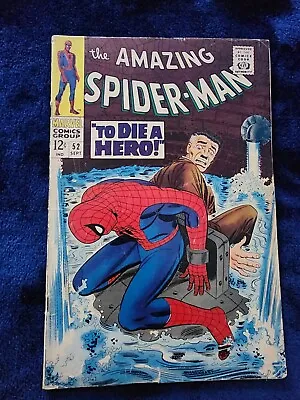 Buy The Amazing Spider-Man 52 1967 Marvel Silver Age Key! 3rd Kinpin! G/F • 55.41£