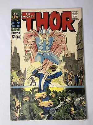 Buy Thor #138, (Marvel) Silver Age, 1st App Of ORGU Kirby Key Issue COMIC STAN LEE • 15.98£