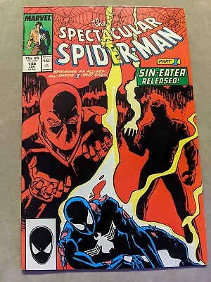 Buy The Spectacular Spiderman #134, Marvel Comics, Black Suit, 1988, FREE UK POSTAGE • 5.99£