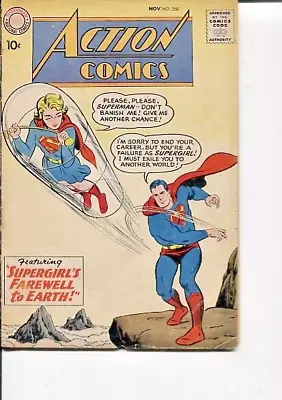 Buy Action Comics 258 Vg- Superman Supergirl 1959 • 31.18£