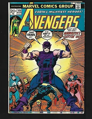 Buy Avengers #109 VGFN Buscema Heck Black Panther Hawkeye Thor 1st Imus Champion • 7.96£
