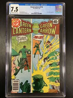 Buy GREEN LANTERN #116 CGC 7.5 OW/W DC (1979) Guy Gardner Appearance NEWSSTAND • 78.64£