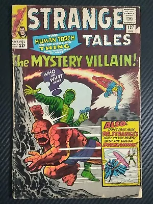 Buy 1965 Strange Tales Marvel Comic Book #127  The Mystery Villian  • 21.52£
