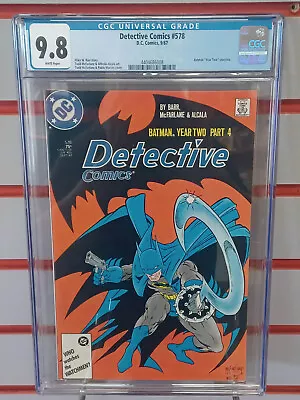 Buy DETECTIVE COMICS #578 (DC Comics, 1987) CGC 9.8 ~ YEAR TWO  ~ McFarlane ~ WP • 79.95£
