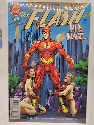 Buy Flash #113 Signed By Mark Waid No Coa • 23.75£