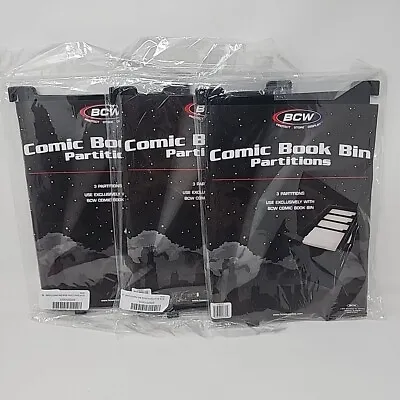 Buy BCW Comic Book Bin Partitions 3x3 Dividers For Regular NOT Graded • 28.68£
