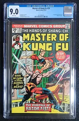 Buy Master Of Kung Fu #29  CGC 9.0 WHT  1st Razor Fist, DOUG MOENCH GIL KANE 1975 • 85.93£