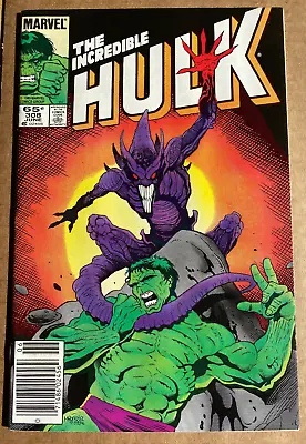 Buy Incredible Hulk #308 (Marvel 1985) Newsstand F/VF • 2.36£