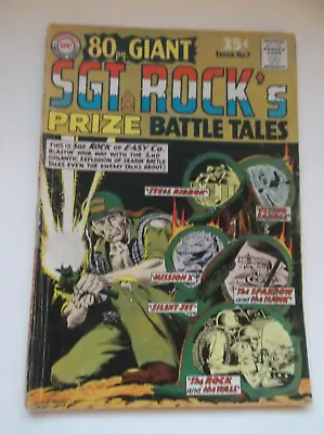 Buy Dc: 80 Page Giant: Sgt. Rock's Prize Battle Tales #7, 1965, Gd+ (2.5)!!! • 31.60£