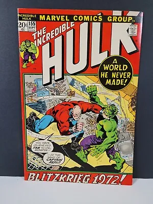 Buy Incredible Hulk #155 Vf/nm   1st App. Shaper Of Worlds  • 35.18£