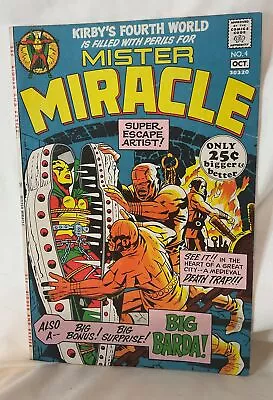 Buy MISTER MIRACLE #4 1st Appearance Of Big Barda 1971. Comic Kirby”s 4 Th World • 31.94£