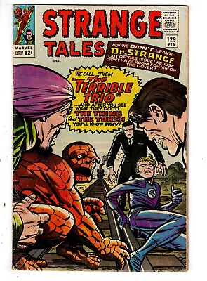 Buy Strange Tales #129 (1965) - Grade 4.0 - Human Torch & Thing Vs Terrible Trio! • 32.17£