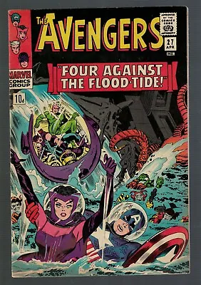 Buy Marvel Comics Avengers 27 Hawkeye Four Against The Flood Tide FN+ 6.5 1966 • 55.99£