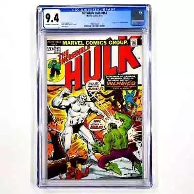 Buy Incredible Hulk #162 CGC 9.4 NM 🔥 1st Appearance Of The Wendigo 🔥 Marvel 1973 • 307.45£