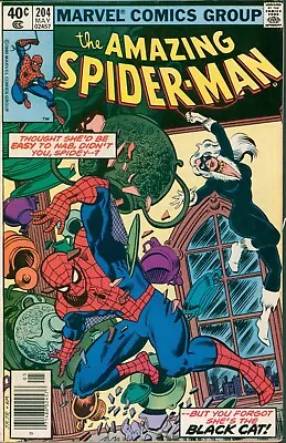 Buy The Amazing Spider-man #204 Newsstand Edition ~ Marvel Comics 1980 ~ F • 11.19£