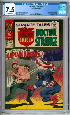 Buy Strange Tales 159 CGC Graded 7.5 VF- 1st Contessa Fontaine Marvel Comics 1967 • 178.07£