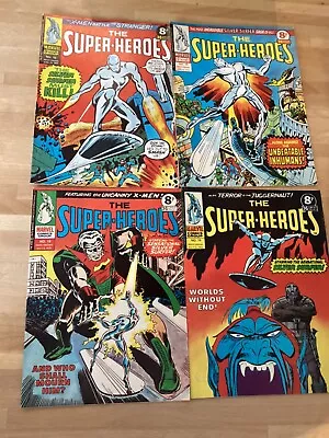 Buy THE SUPER-HEROES MARVEL COMICS - ISSUES No’s 15,16,18,19 June/ JULY 1975 • 12£
