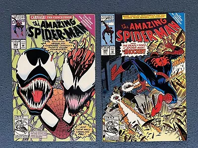 Buy Amazing Spider-Man #363 & 364 Carnage Shocker Marvel 1991 Lot Of 2 • 11.83£